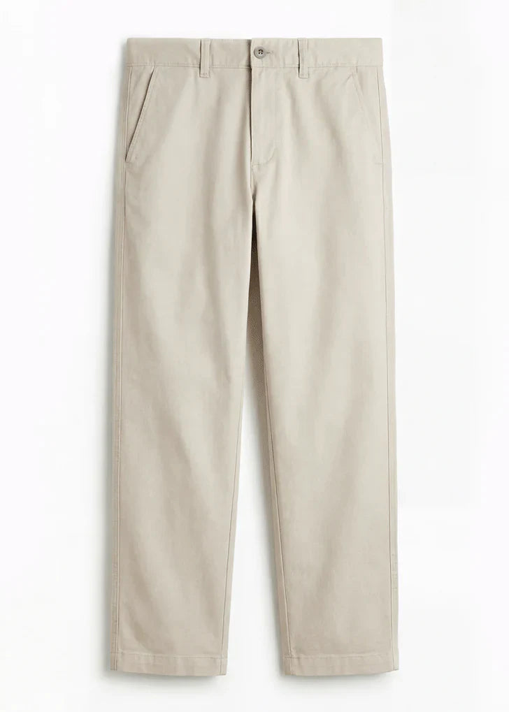 Twill Cotton Chinos - Relaxed Fit
