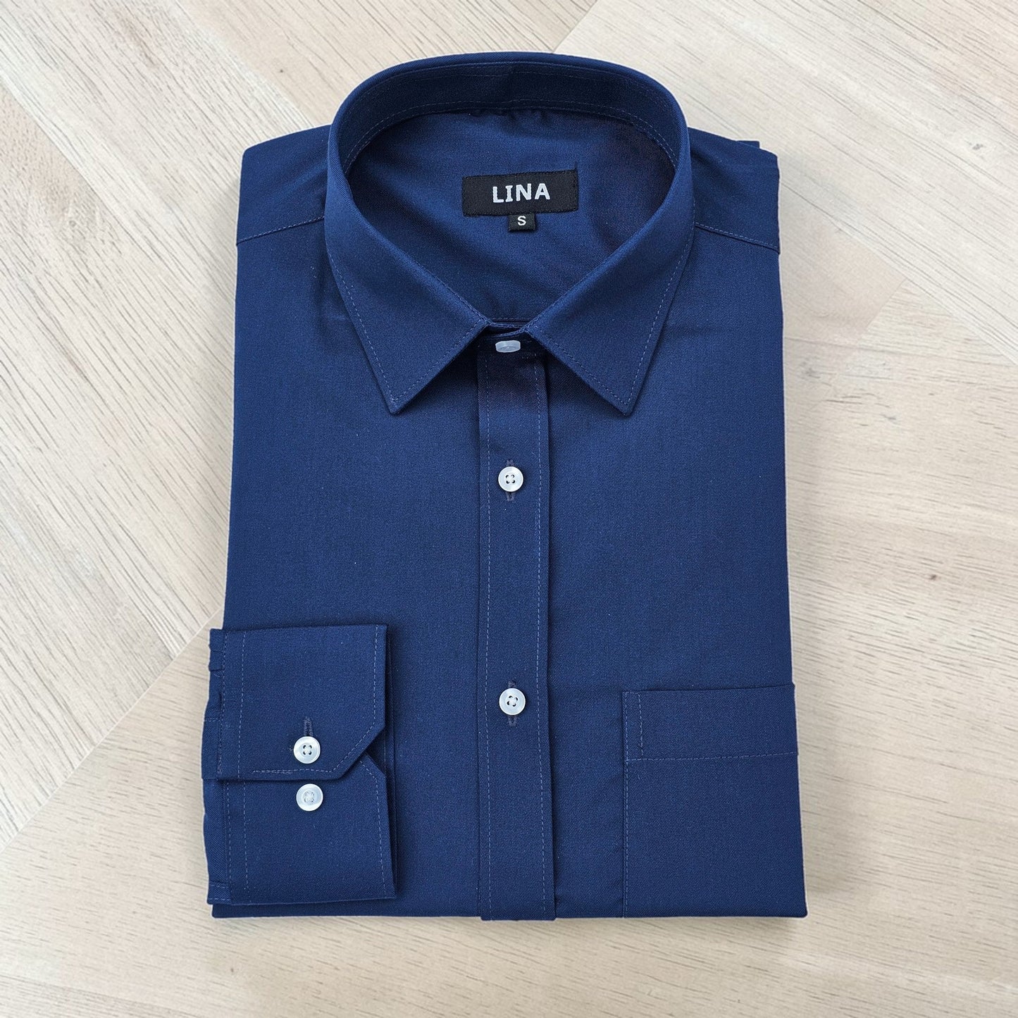 The Executive Navy Blue Formal Shirt