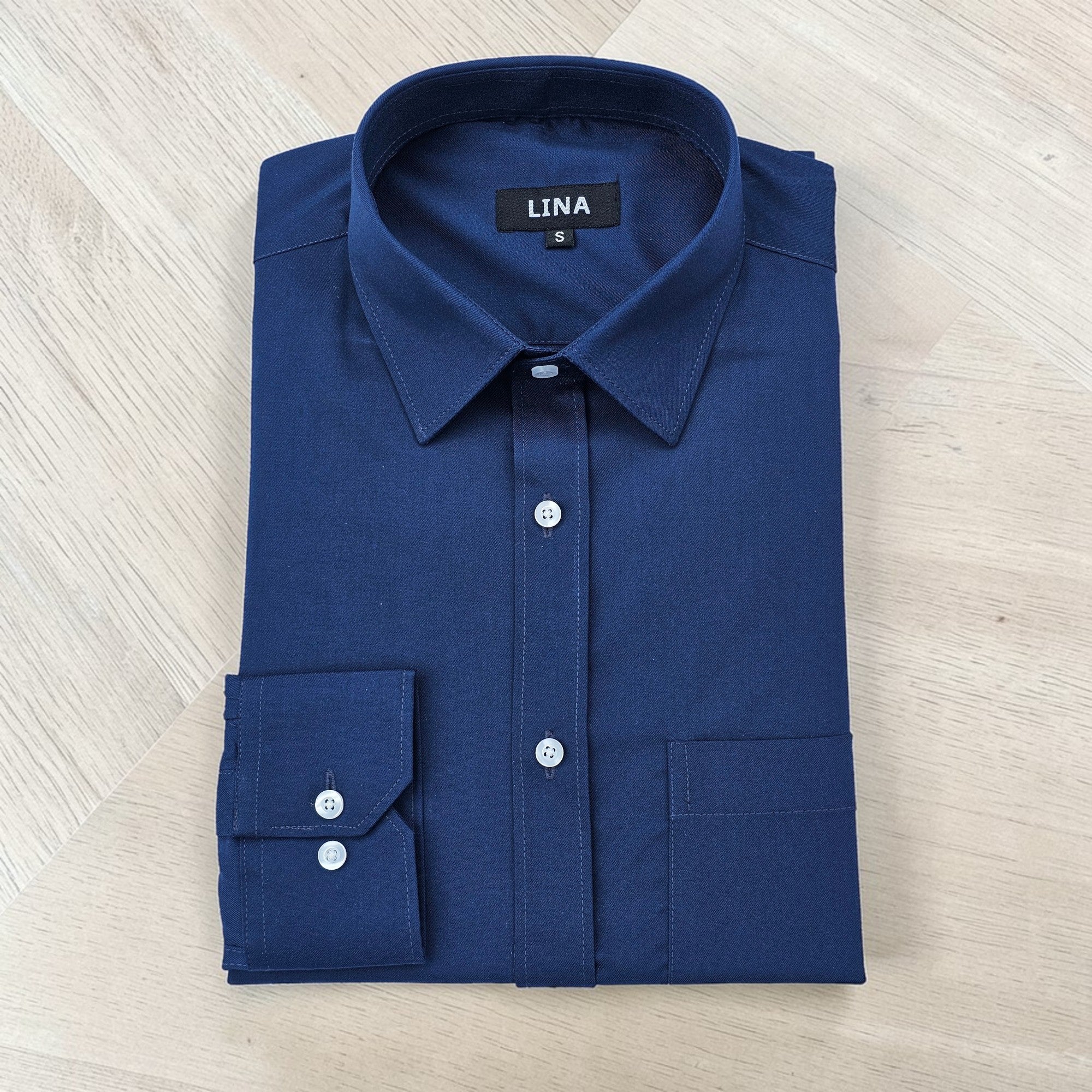 The Executive Navy Blue Formal Shirt