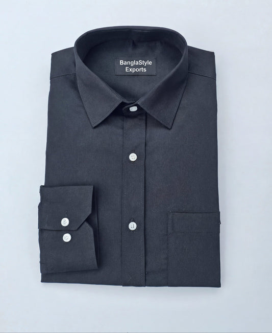 The Signature Black Formal Shirt