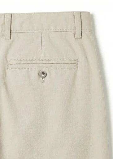 Salmon Pale Twill Cotton Chinos - Relaxed Fit