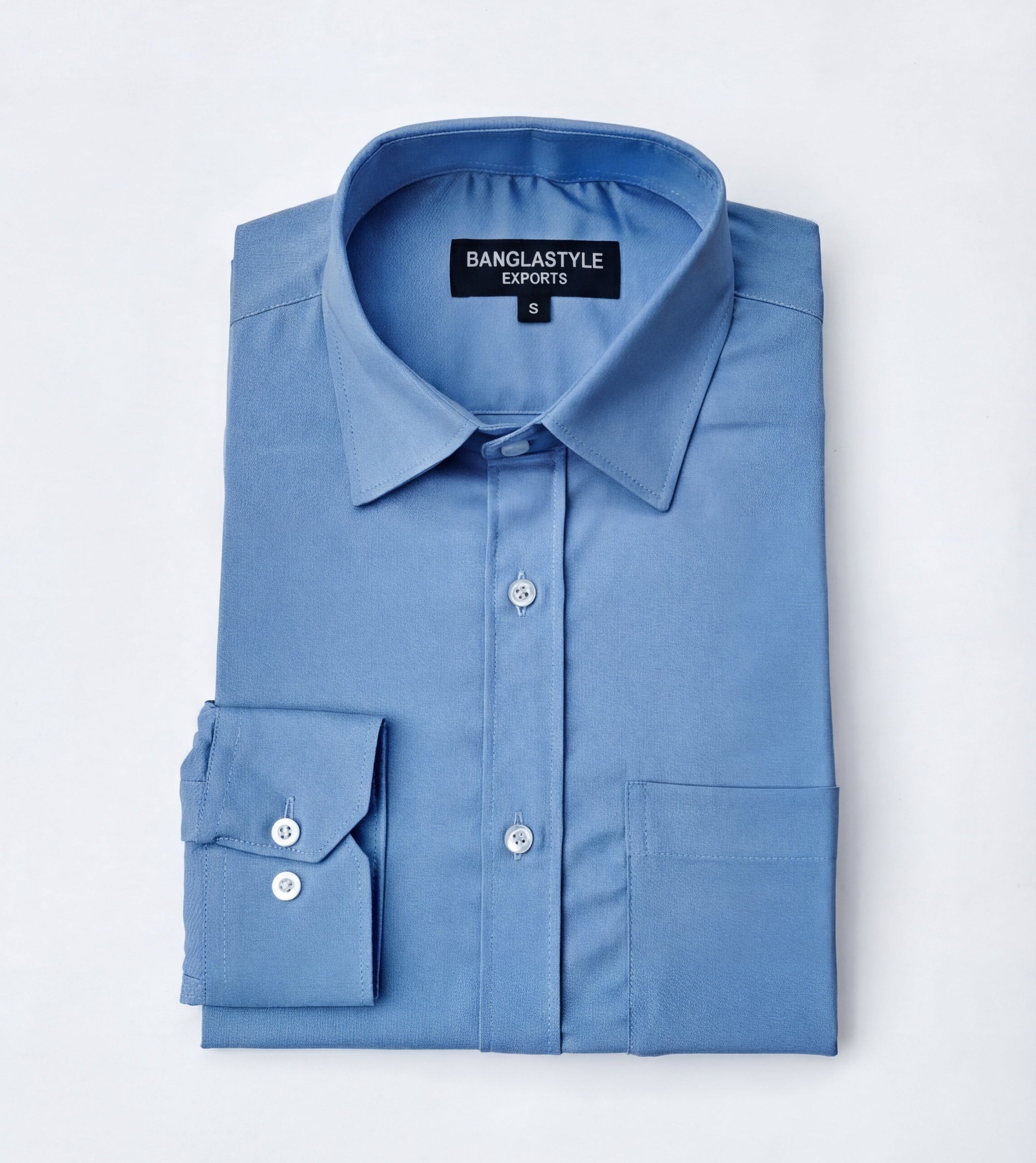 The Signature Sky Blue Executive Shirt | Banglastyle Exports
